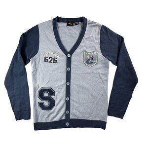 Disney Stitch Sweater Men's Large Experiment 626 Cardigan Button Up Knit Cartoon